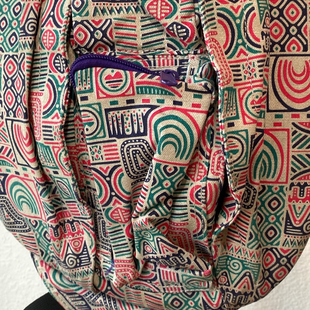 Kavu Multicolor Patterned Rope Sling Crossbody Bag - image 3